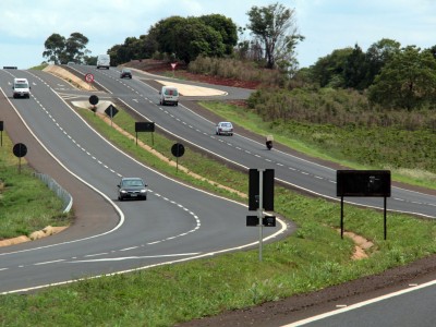 Obras de duplicaÃ§Ã£o Apucarana - Jandaia. Foto: Jorge Woll/SEIL